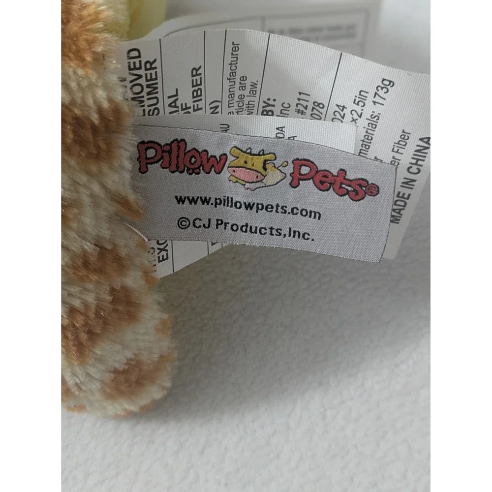 Pillow Pets Small Brown‎ Yellow Giraffe Stuffed Animal Plush Pillow 12